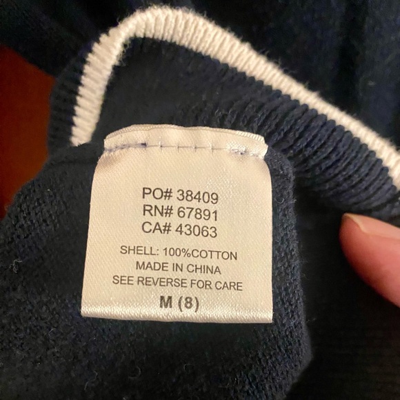 New England Patriots Sweater, Navy Blue, 100% Cotton, Boys Size 8 🐝 - Picture 4 of 5